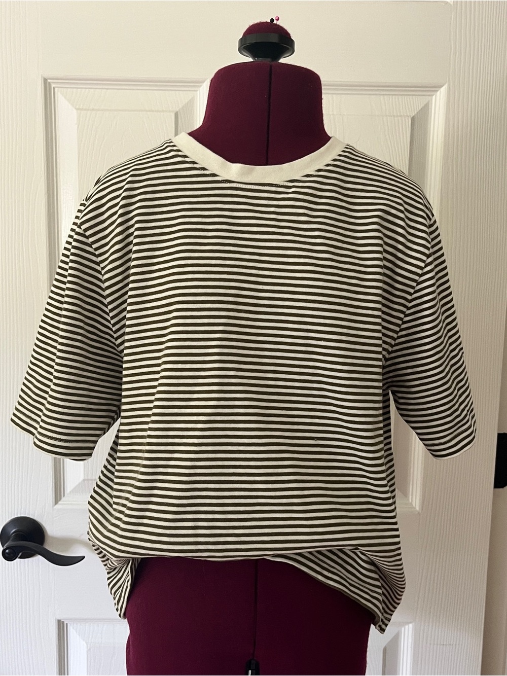 Mango Striped Short-Sleeve Crewneck Tee
